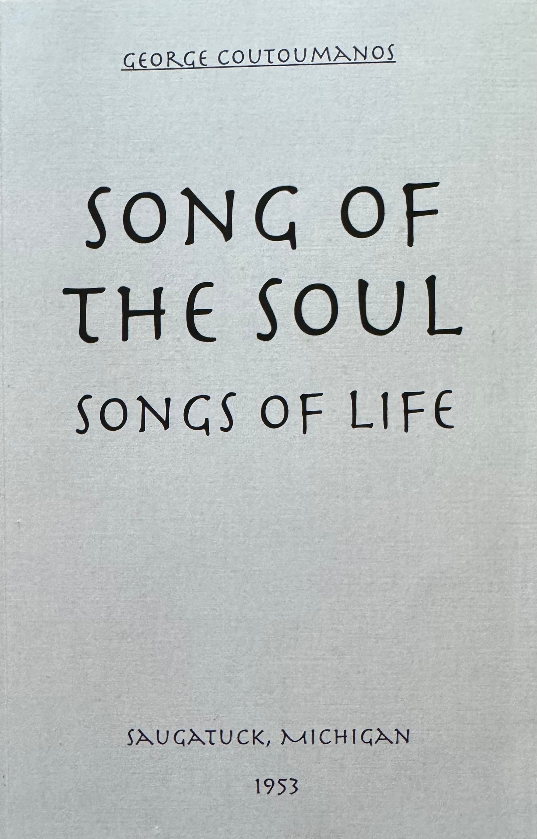 Song of the Soul — Songs of Life cover